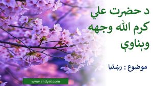 د حضرت علي کرم الله وجهه وېناوې ـ  موضوع : رښتیا