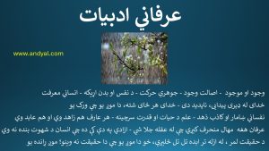 عرفاني ادبیات