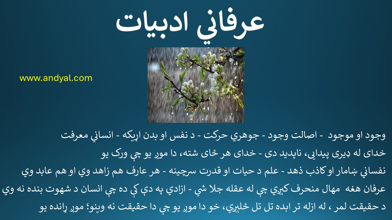 عرفاني ادبیات